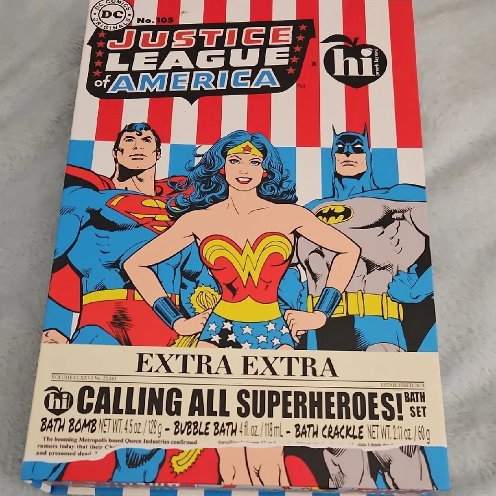 Justice League of America Superhero Bath Set